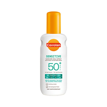 Слънцезащитно мляко-спрей Каротен Сенсикеър SPF 50 200мл