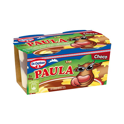 Пудинг Паула 2х100г Шоколад и ванилия