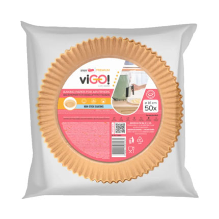 Хартия за печене Виго 16см 50бр За еър фрайър