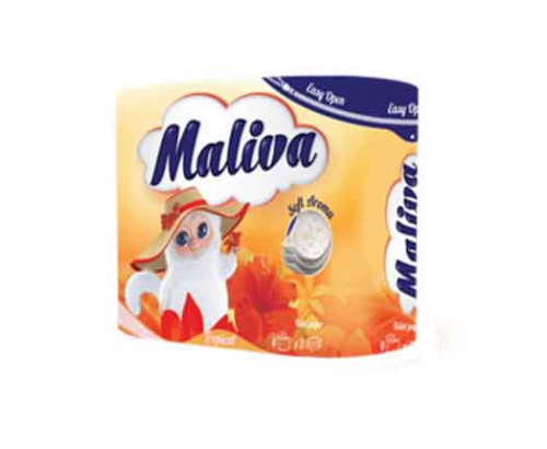 Тоалетна хартия Малива 4бр Тропик/Романс Тоалетна хартия Малива 4бр Тропик/Романс