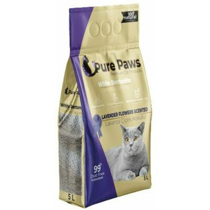 Котешка тоалетна Чисти Лапи 5л С аромат на лавандула Котешка тоалетна Чисти Лапи 5л С аромат на лавандула