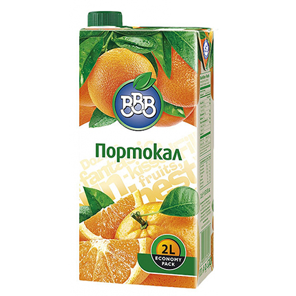 Плодова напитка ВВВ 2л Портокал 10%