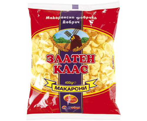 Макарони Златен клас 400г Големи Миди Макарони Златен клас 400г Големи Миди