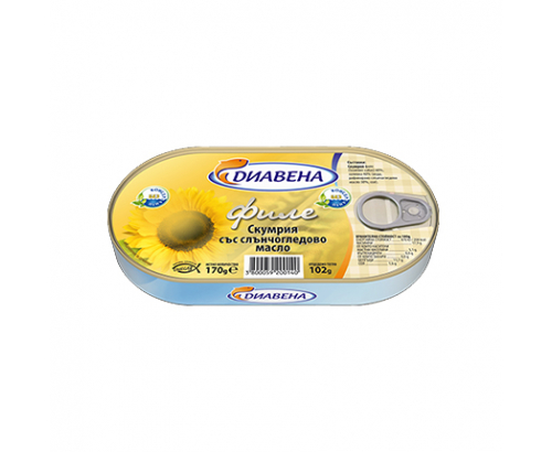 Скумрия филе Диавена 180г Олио Скумрия филе Диавена 180г Олио