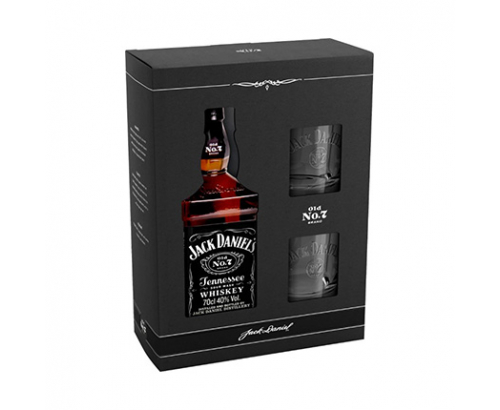 Уиски Джак Даниелс 700мл + 2 чаши Уиски Джак Даниелс 700мл + 2 чаши