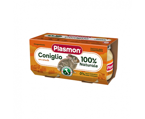 Пюре Пласмон 2х80г 6М+ Заешко месо Пюре Пласмон 2х80г 6М+ Заешко месо