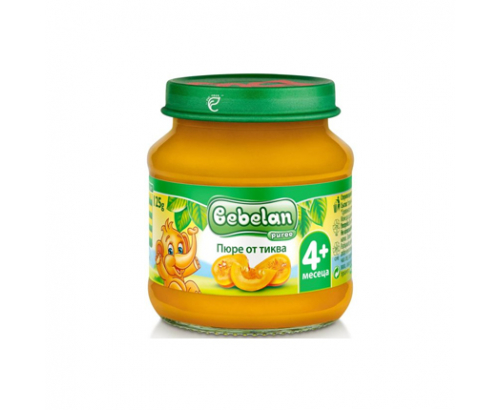 Био пюре Бебелан 125г Тиква Био пюре Бебелан 125г Тиква