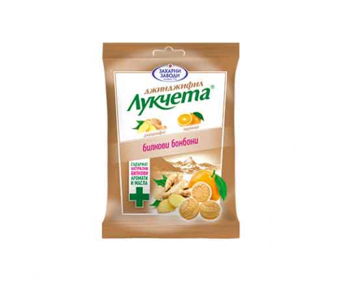 Бонбони Лукчета 75г Джинджифил и Портокал Бонбони Лукчета 75г Джинджифил и Портокал