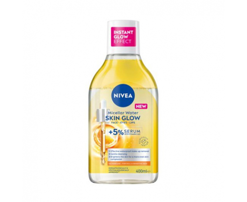 Мицеларна вода Нивеа 400мл Скин Глоу витамин Ц+Е Мицеларна вода Нивеа 400мл Скин Глоу витамин Ц+Е