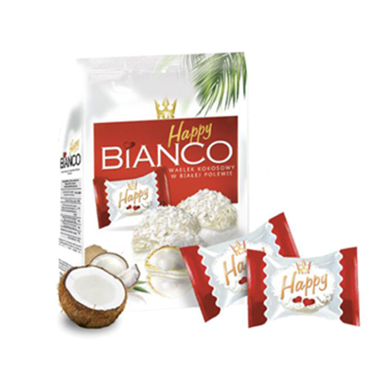 Бонбони Хепи Бианко 140г кокос