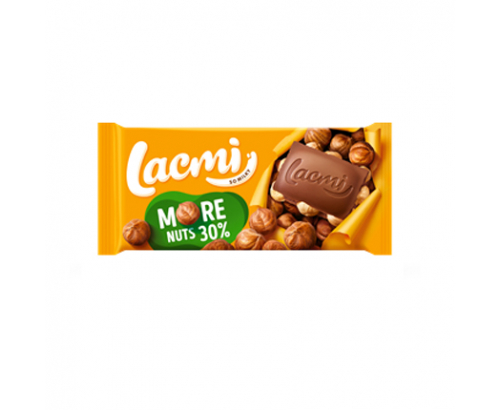 Шоколад Рошен Лакми 90г Млечен с цял лешник Шоколад Рошен Лакми 90г Млечен с цял лешник