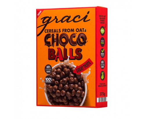Зърнена закуска Граци 375г Шоколадови топчета Зърнена закуска Граци 375г Шоколадови топчета