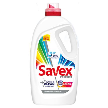 Гел за пране Савекс 4,5л За цветно премиум Гел за пране Савекс 4,5л За цветно премиум