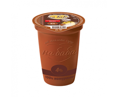 Кисело мляко На Баба 4% 380г Кисело мляко На Баба 4% 380г