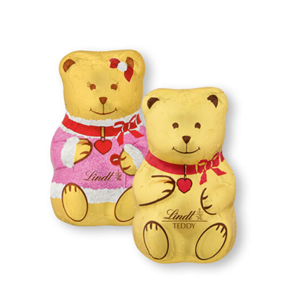 Линдт шоколадови мечета 40г