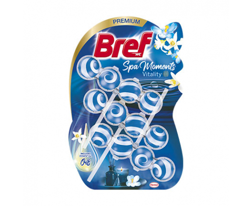 Ароматизатор за тоалетна Бреф Премиум 3х50г Спа жизненост Ароматизатор за тоалетна Бреф Премиум 3х50г Спа жизненост