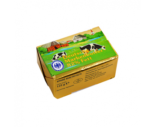 Краве масло Дойче Маркенбутер 82% 125г Краве масло Дойче Маркенбутер 82% 125г