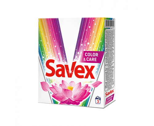 Прах за пране Савекс Активатор 320г Цветно Кеър Прах за пране Савекс Активатор 320г Цветно Кеър
