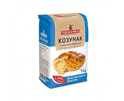 Брашно Топаз 1кг Козунак Брашно Топаз 1кг Козунак