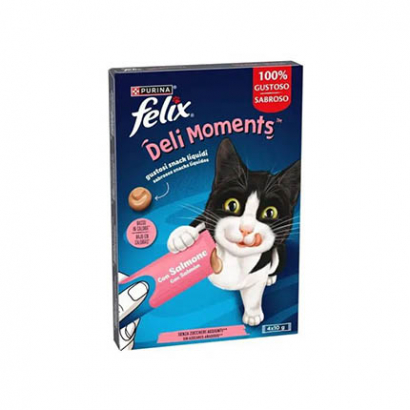 Лакомство за котки Феликс Дейли Моментс 4х10г Със сьомга