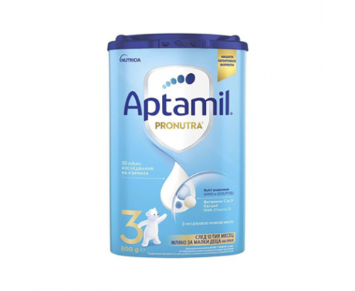 Адаптирано мляко Аптамил Пронутра 3 800г Адаптирано мляко Аптамил Пронутра 3 800г