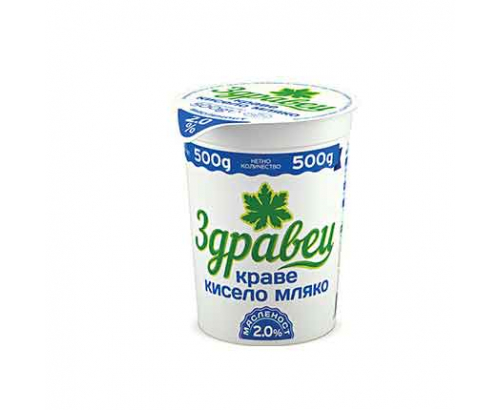 Кисело мляко Здравец 2% 500Г Кисело мляко Здравец 2% 500Г