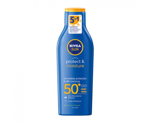 Слънцезащитен лосион Нивеа Протект SPF 50+ 200мл Слънцезащитен лосион Нивеа Протект SPF 50+ 200мл
