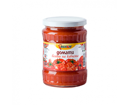 Домати белени на кубчета Филикон 540г Домати белени на кубчета Филикон 540г