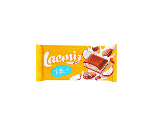 Шоколад Рошен Лакми 84г Кокос и бадем Шоколад Рошен Лакми 84г Кокос и бадем