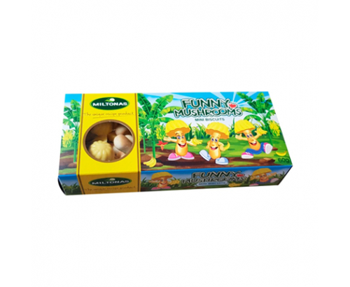 Бисквити Фъни Гъбки 60г Банан Бисквити Фъни Гъбки 60г Банан