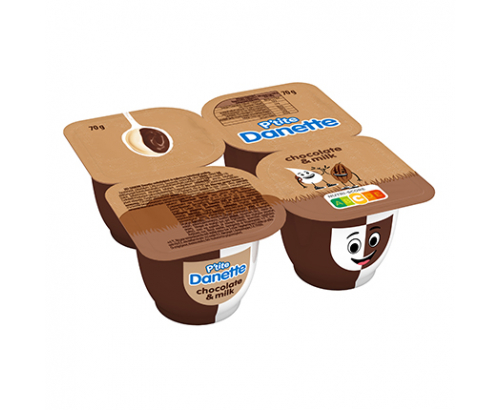 Десерт Данет 4х70г Шоколад и мляко Десерт Данет 4х70г Шоколад и мляко
