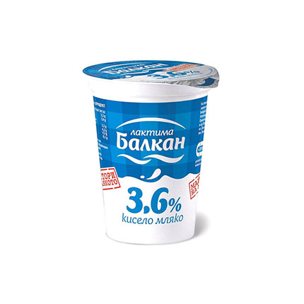 Кисело мляко Балкан 3,6% 400г