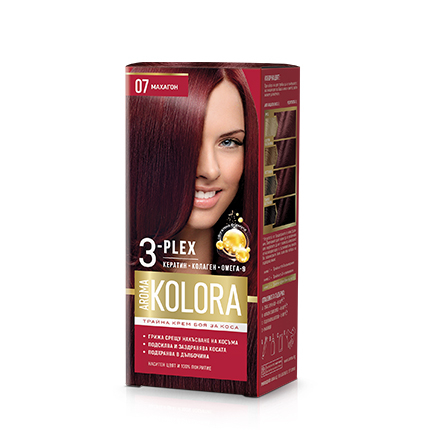 Боя за коса Арома Колор 07 Махагон Боя за коса Арома Колор 07 Махагон
