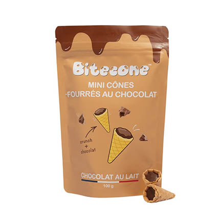 Вафлени фунийки 100г С млечен шоколад