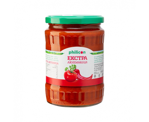 Лютеница Филикон 600г Екстра Лютеница Филикон 600г Екстра