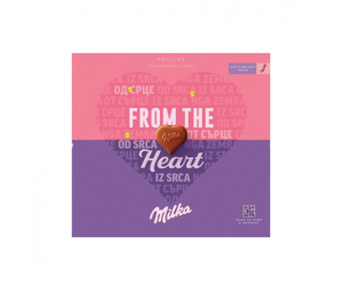 Шоколадови бонбони Милка 110г Ягодов крем Шоколадови бонбони Милка 110г Ягодов крем