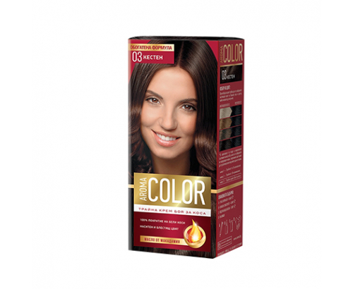 Боя за коса Арома Колор 03 Кестен Боя за коса Арома Колор 03 Кестен