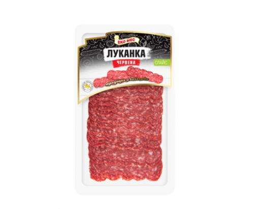 Луканка червена Еко мес 100г Слайс Луканка червена Еко мес 100г Слайс