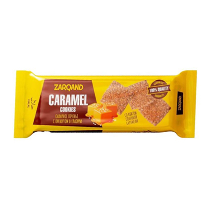 Бисквити Зарканд Карамел 130г Със солен карамел и сусам Бисквити Зарканд Карамел 130г Със солен карамел и сусам