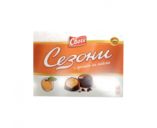 Шоколадови бонбони Сезони 160г Кайсия Шоколадови бонбони Сезони 160г Кайсия