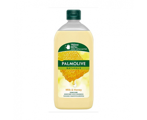 Течен сапун Палмолив 750мл Мед и мляко пълнител Течен сапун Палмолив 750мл Мед и мляко пълнител