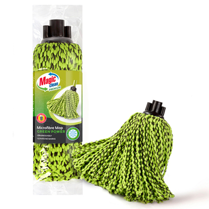 Бърсалка за почистване микрофибър Грийн Пауър въже Бърсалка за почистване микрофибър Грийн Пауър въже