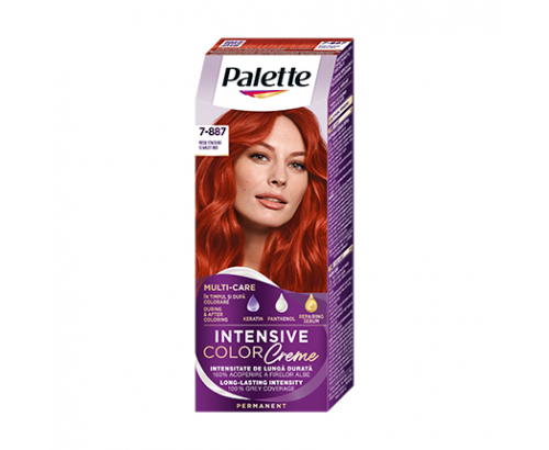 Боя за коса Палете Интензив Калър Крийм 7-887 Скарлет Ред Боя за коса Палете Интензив Калър Крийм 7-887 Скарлет Ред