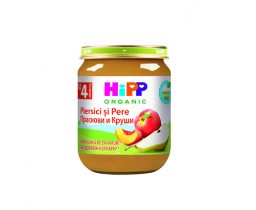 Био пюре Хип 125г Праскови и круши Био пюре Хип 125г Праскови и круши