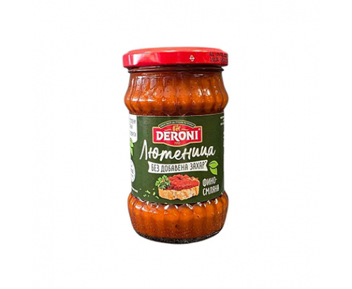 Лютеница Дерони 250г Финосмляна без захар Лютеница Дерони 250г Финосмляна без захар