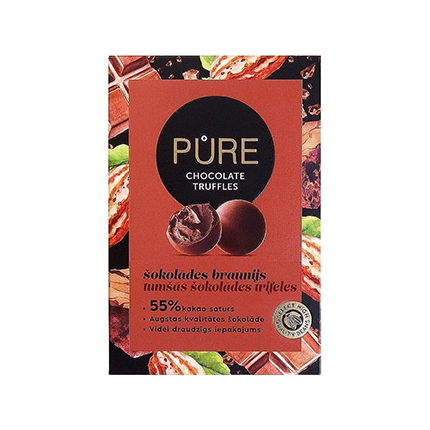 Шоколадови бонбони трюфели Пюр 148г Брауни Шоколадови бонбони трюфели Пюр 148г Брауни