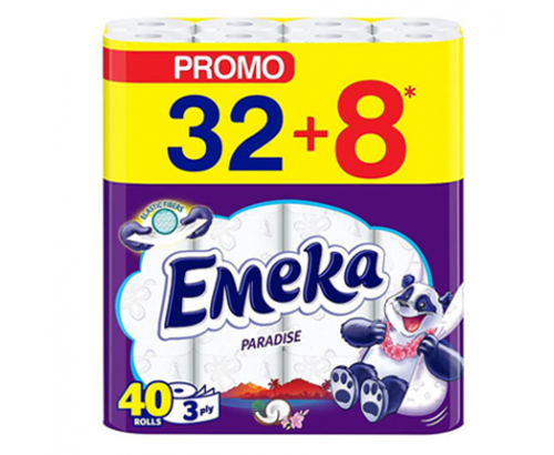 Тоалетна хартия Емека 40бр Парадайс Тоалетна хартия Емека 40бр Парадайс