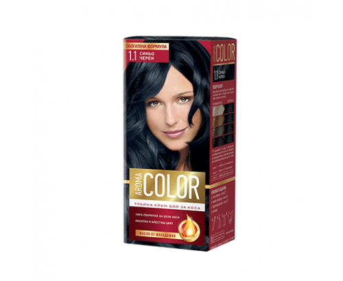 Боя за коса Арома Колор 1.1 Синьо Черен Боя за коса Арома Колор 1.1 Синьо Черен