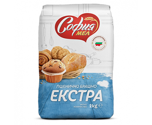 Брашно София Мел 2кг Екстра Брашно София Мел 2кг Екстра
