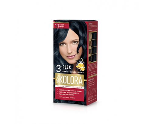 Боя за коса Арома Колор 1.1 Синьо Черен Боя за коса Арома Колор 1.1 Синьо Черен